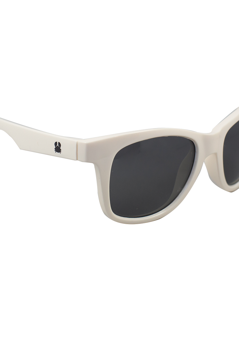 Kids sunglasses sustainable POLIXO SHINY WHITE MODEL Oceanides Eyewear