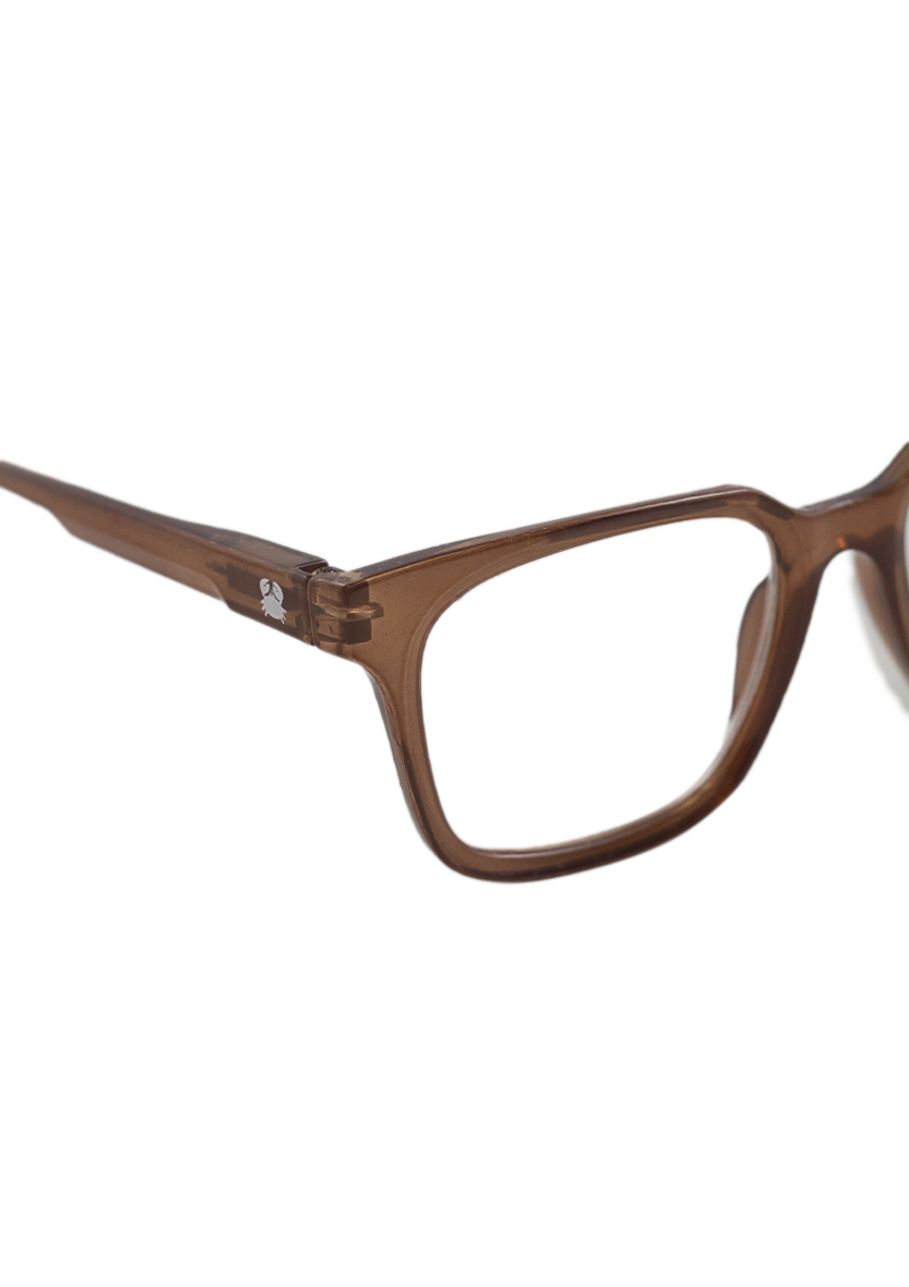 Eco-Friendly Reading Glasses ASIA LOW BROWN MODEL Oceanides Eyewear