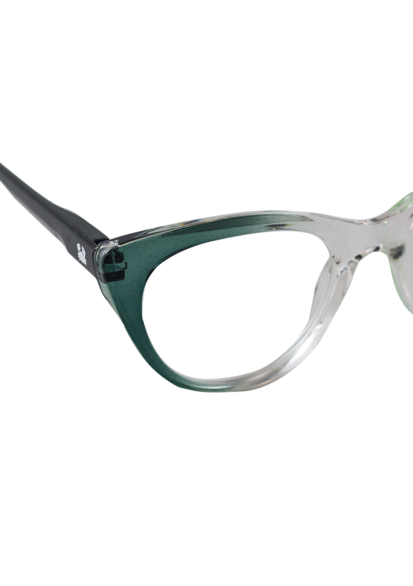 Eco-friendly Reading glasses DORIS GRADUAL GREEN MODEL Oceanides Eyewear