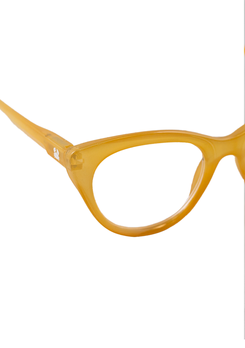 Eco-friendly Reading glasses DORIS CRYSTAL YELLOW MODEL Oceanides Eyewear