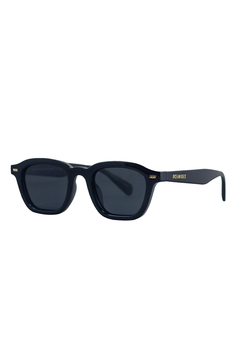 Eco-friendly Sunglasses NEDA SHINY BLACK Model Oceanides Eyewear