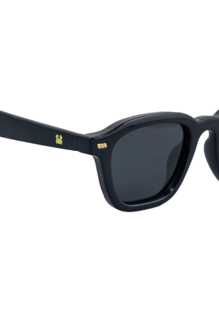 Eco-friendly Sunglasses NEDA SHINY BLACK Model Oceanides Eyewear