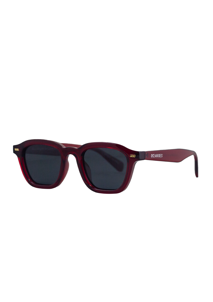 Eco-friendly Sunglasses NEDA CRYSTAL RED Model Oceanides Eyewear