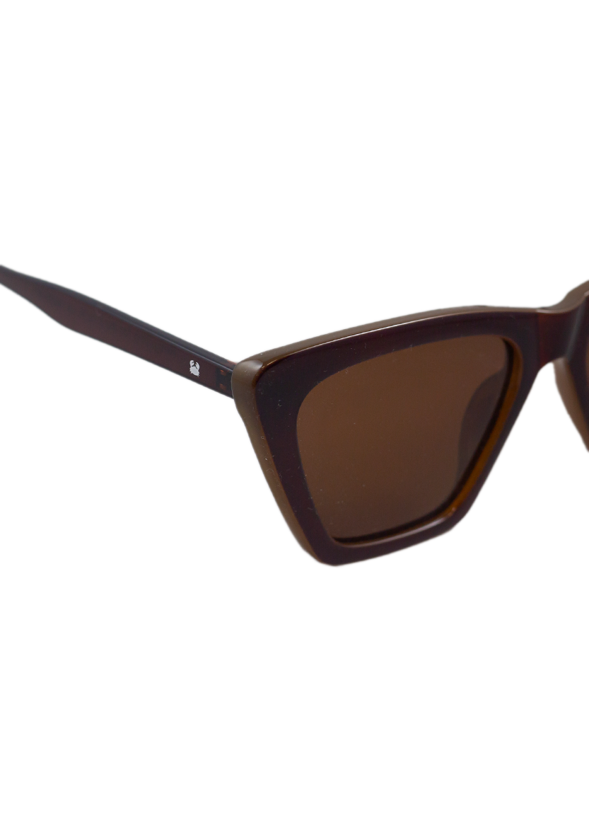 Eco-friendly Sunglasses PERSE DOBLE BROWN MODEL Oceanides Eyewear