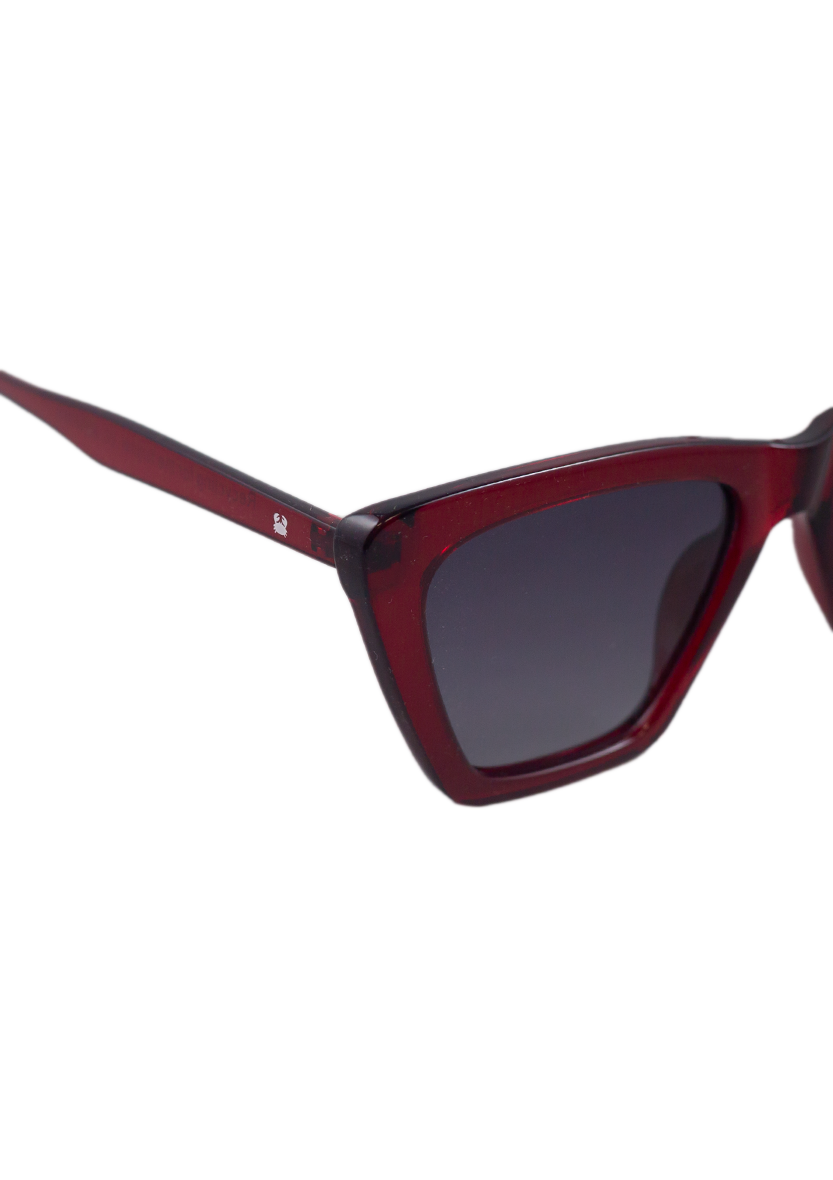Eco-friendly Sunglasses PERSE CRYSTAL RED MODEL Oceanides Eyewear