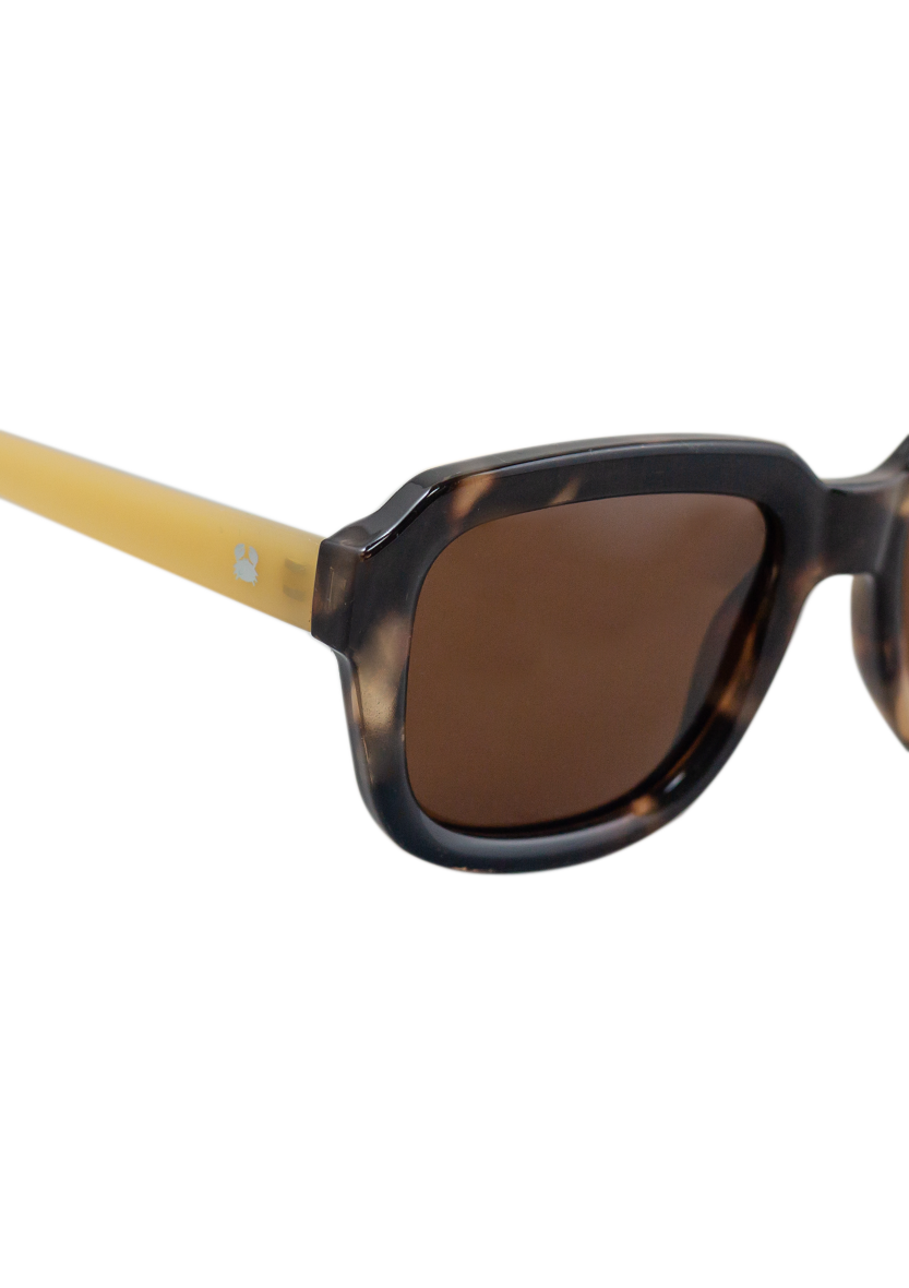 Eco-friendly Sunglasses PETREA BEIGE TORTOISE Model Oceanides Eyewear