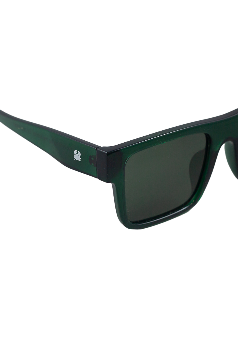 Eco-friendly Sunglasses URANIA CRYSTAL DARK GREEN MODEL Ocecanides Eyewear