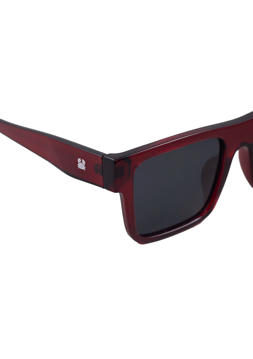 Eco-friendly Sunglasses URANIA CRYSTAL DARK RED MODEL Oceanides Eyewear
