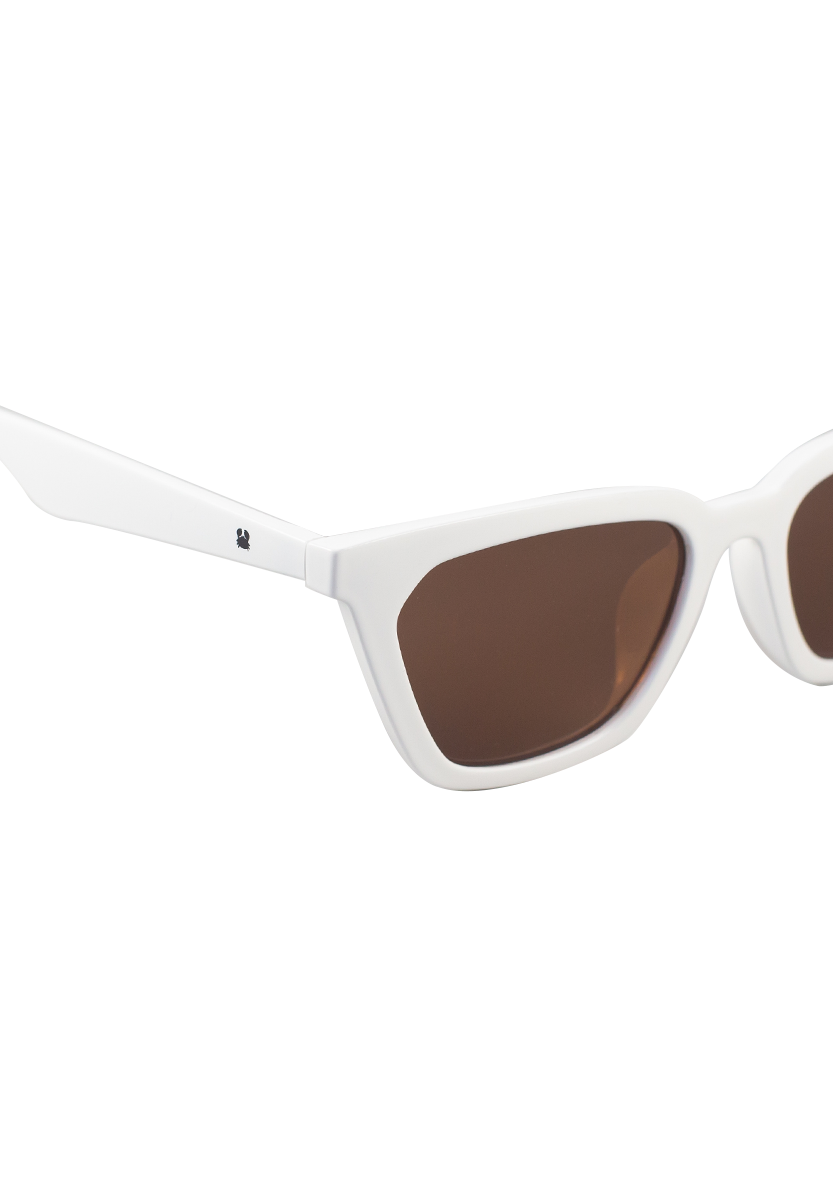 Eco-friendly Sunglasses ETNA SHINY WHITE MODEL Oceanides Eyewear
