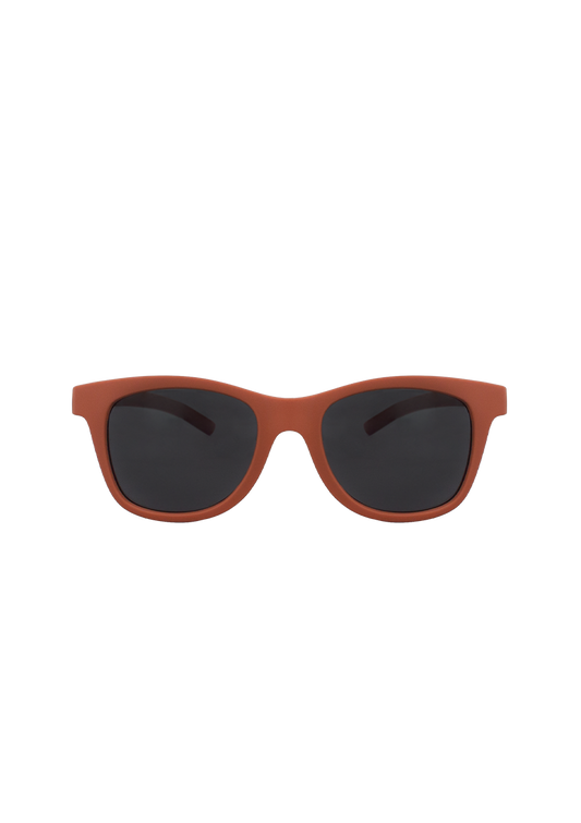 Kids sunglasses sustainable POLIXO MATTE ORANGE MODEL Oceanides Eyewear