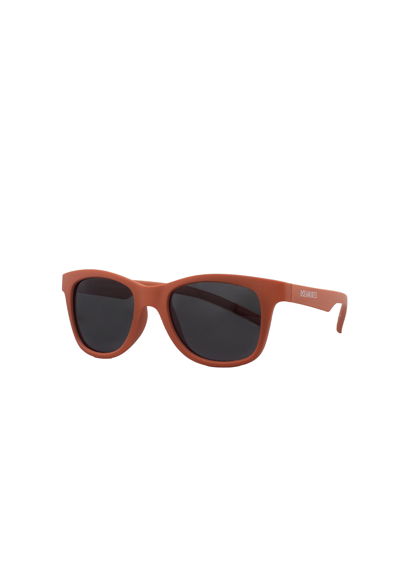 Kids sunglasses sustainable POLIXO MATTE ORANGE MODEL Oceanides Eyewear