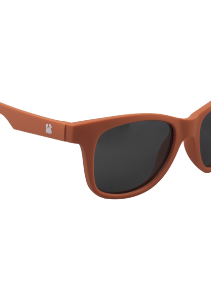 Kids sunglasses sustainable POLIXO MATTE ORANGE MODEL Oceanides Eyewear