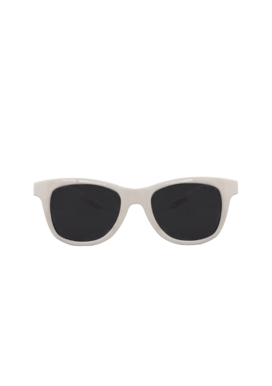 Kids sunglasses sustainable POLIXO SHINY WHITE MODEL Oceanides Eyewear