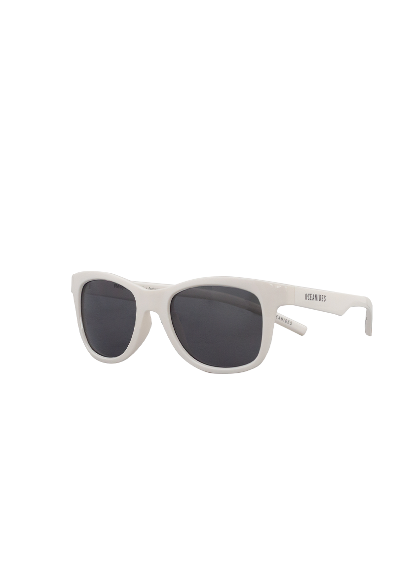 Kids sunglasses sustainable POLIXO SHINY WHITE MODEL Oceanides Eyewear