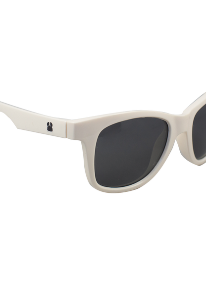 Kids sunglasses sustainable POLIXO SHINY WHITE MODEL Oceanides Eyewear