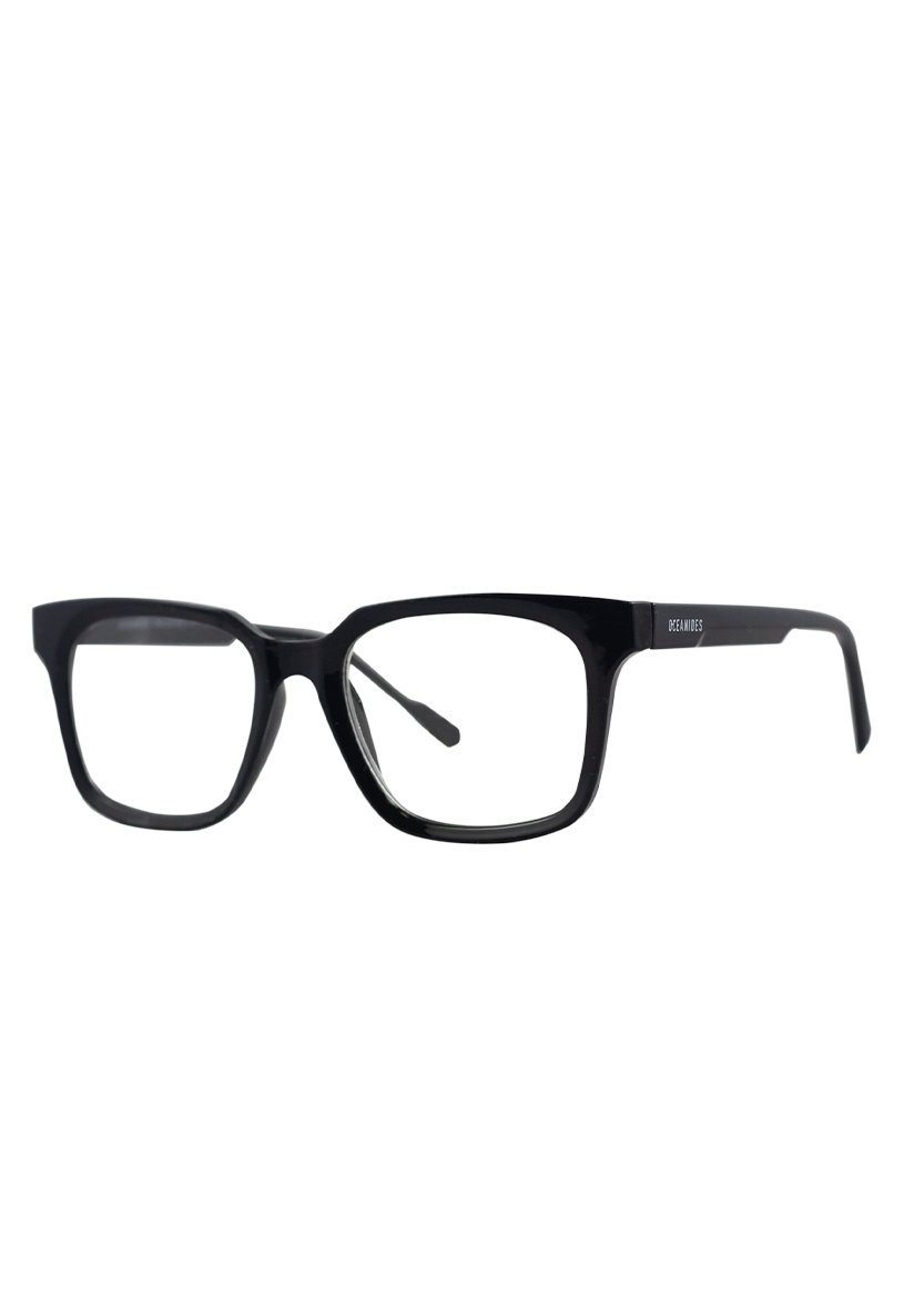 Eco-friendly Reading Glasses ASIA SHINY BLACK MODEL Oceanides Eyewear