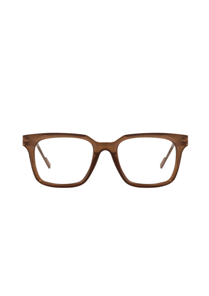 Eco-Friendly Reading Glasses ASIA LOW BROWN MODEL Oceanides Eyewear