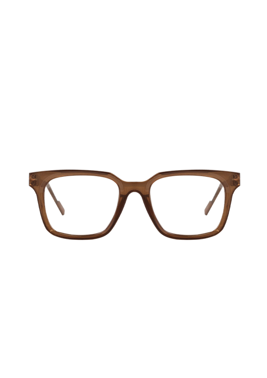 Eco-Friendly Reading Glasses ASIA LOW BROWN MODEL Oceanides Eyewear