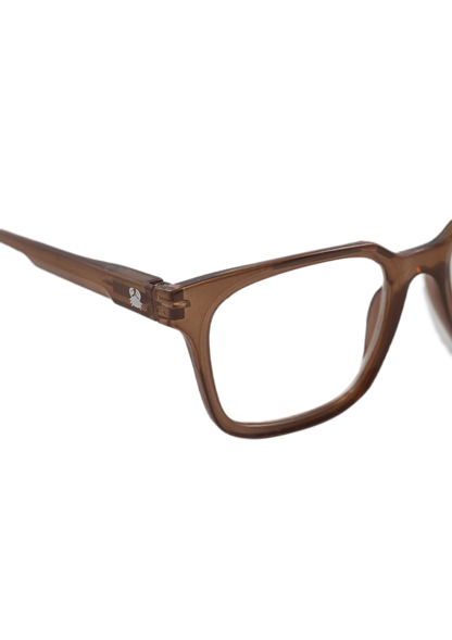 Eco-Friendly Reading Glasses ASIA LOW BROWN MODEL Oceanides Eyewear