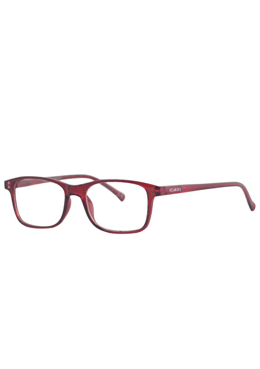 Eco-friendly Reading glasses CALIPSO CRYSTAL RED MODEL Oceanides Eyewear