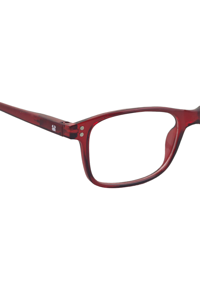 Eco-friendly Reading glasses CALIPSO CRYSTAL RED MODEL Oceanides Eyewear