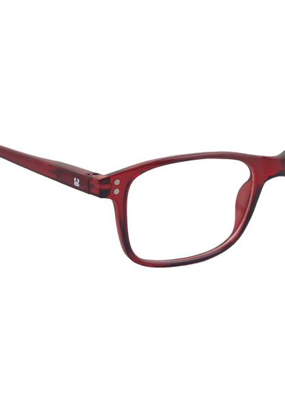 Eco-friendly Reading glasses CALIPSO CRYSTAL RED MODEL Oceanides Eyewear