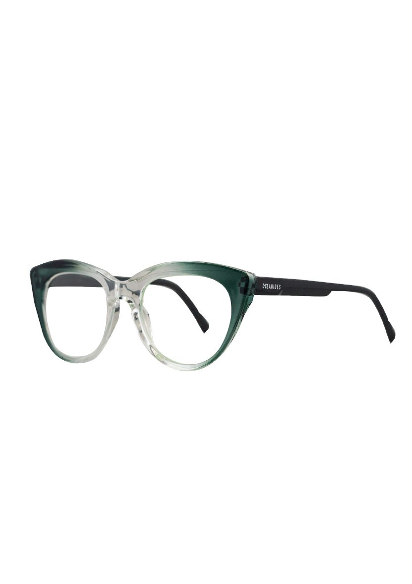 Eco-friendly Reading glasses DORIS GRADUAL GREEN MODEL Oceanides Eyewear