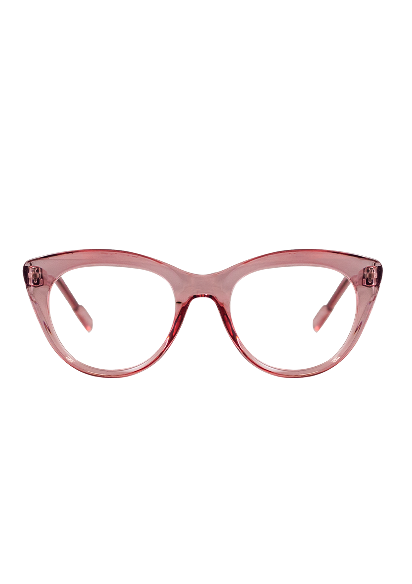 Eco-friendly Reading glasses DORIS CRYSTAL PINK MODEL Oceanides Eyewear
