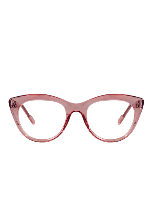 Eco-friendly Reading glasses DORIS CRYSTAL PINK MODEL Oceanides Eyewear
