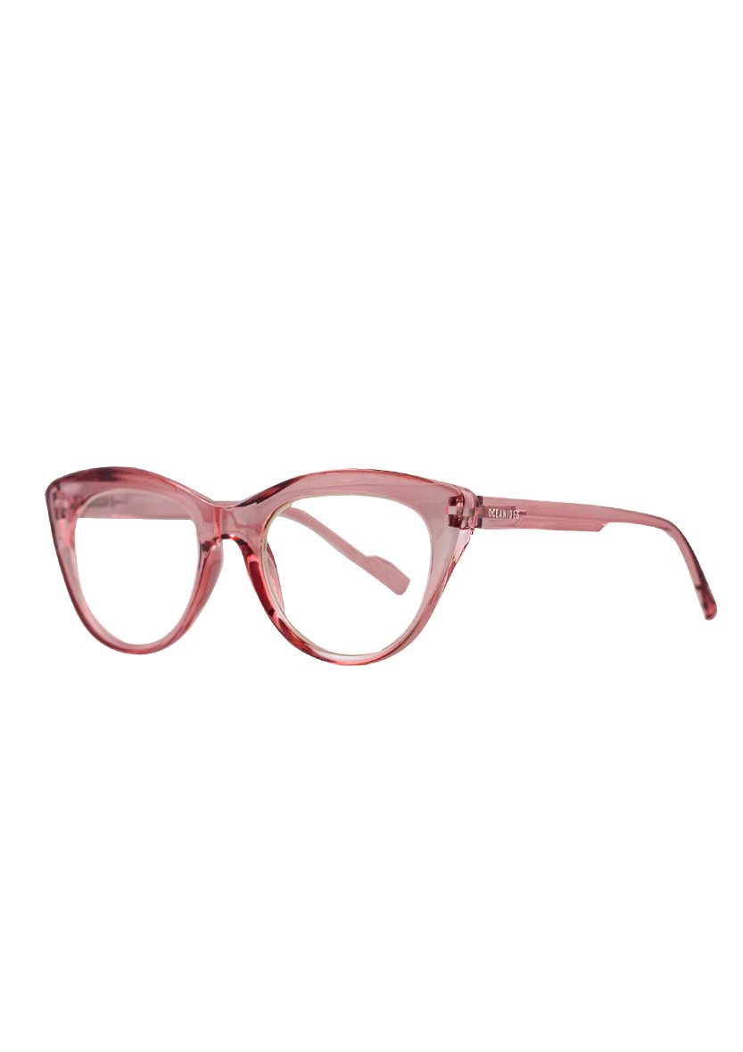 Eco-friendly Reading glasses DORIS CRYSTAL PINK MODEL Oceanides Eyewear