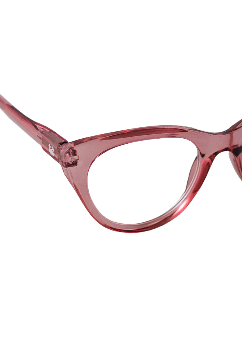 Eco-friendly Reading glasses DORIS CRYSTAL PINK MODEL Oceanides Eyewear