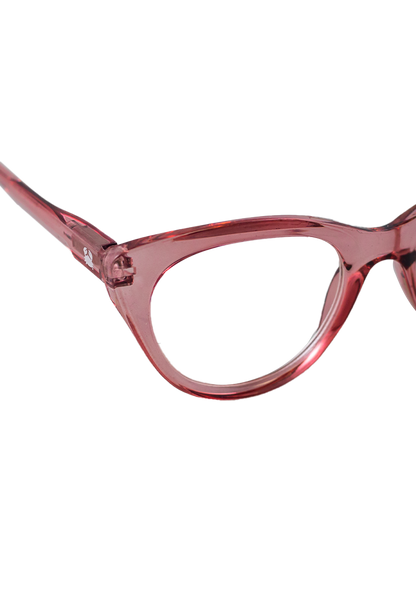 Eco-friendly Reading glasses DORIS CRYSTAL PINK MODEL Oceanides Eyewear