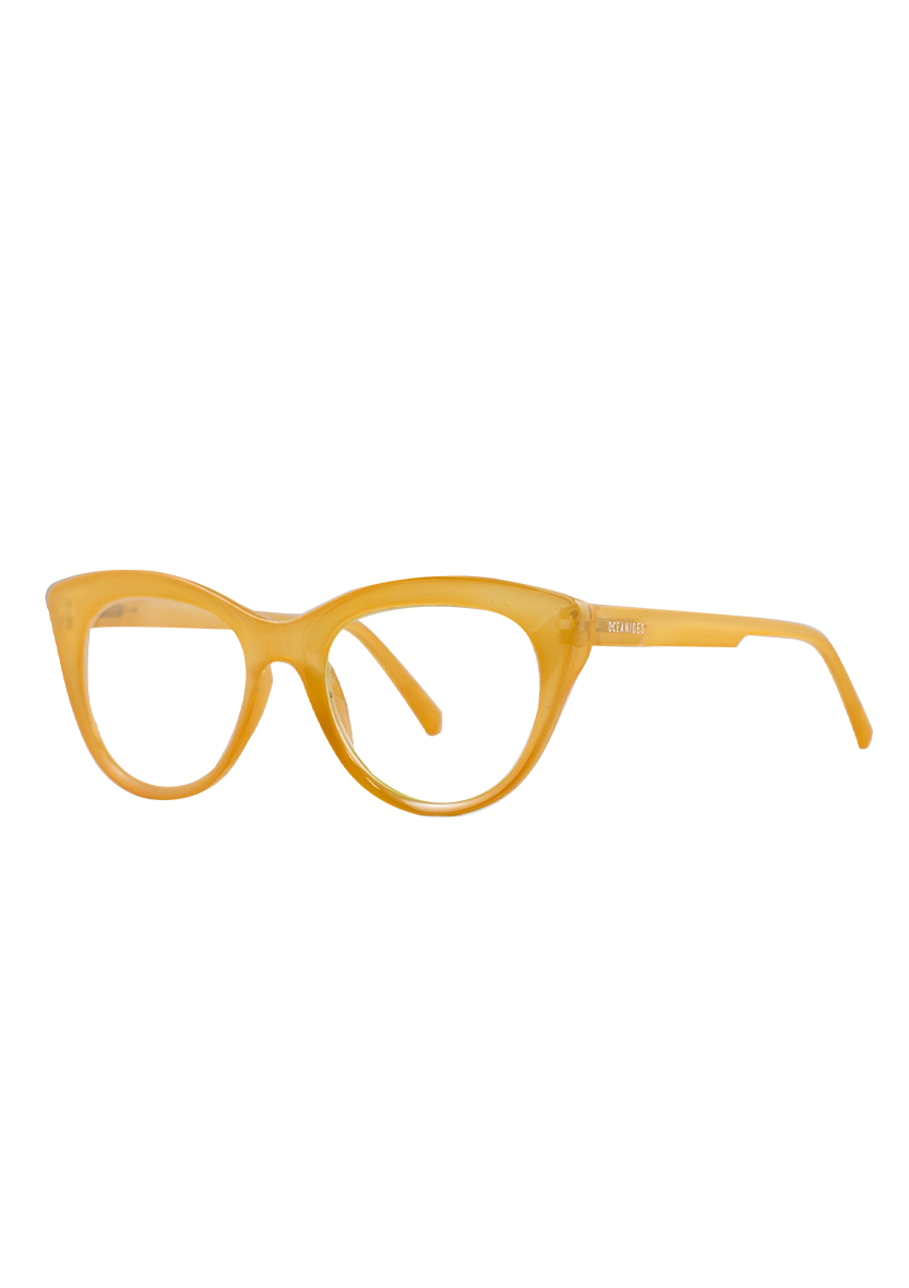 Eco-friendly Reading glasses DORIS CRYSTAL YELLOW MODEL Oceanides Eyewear