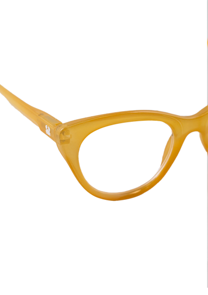 Eco-friendly Reading glasses DORIS CRYSTAL YELLOW MODEL Oceanides Eyewear