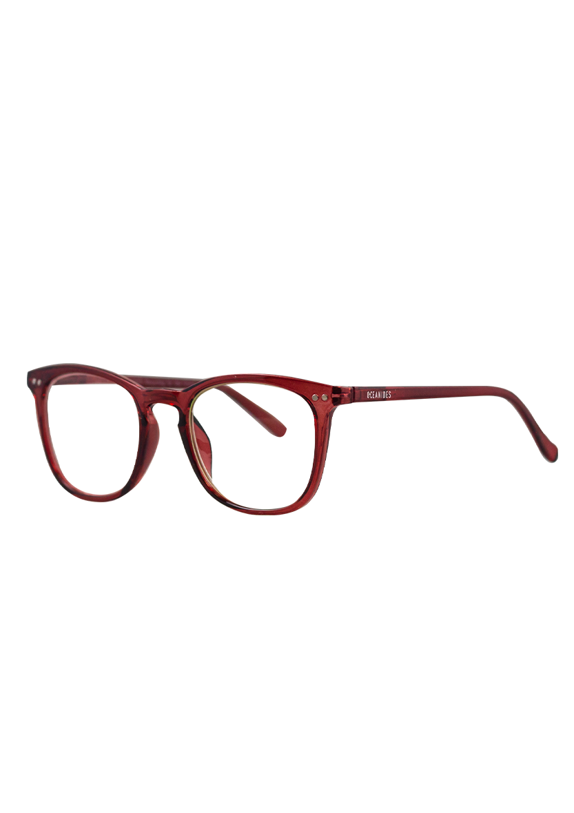 Eco-friendly Reading glasses EUROPA CRYSTAL RED MODEL Oceanides Eyewear