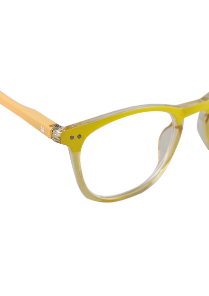 Eco-friendly Reading glasses EUROPA MIX YELLOW MODEL Oceanides Eyewear