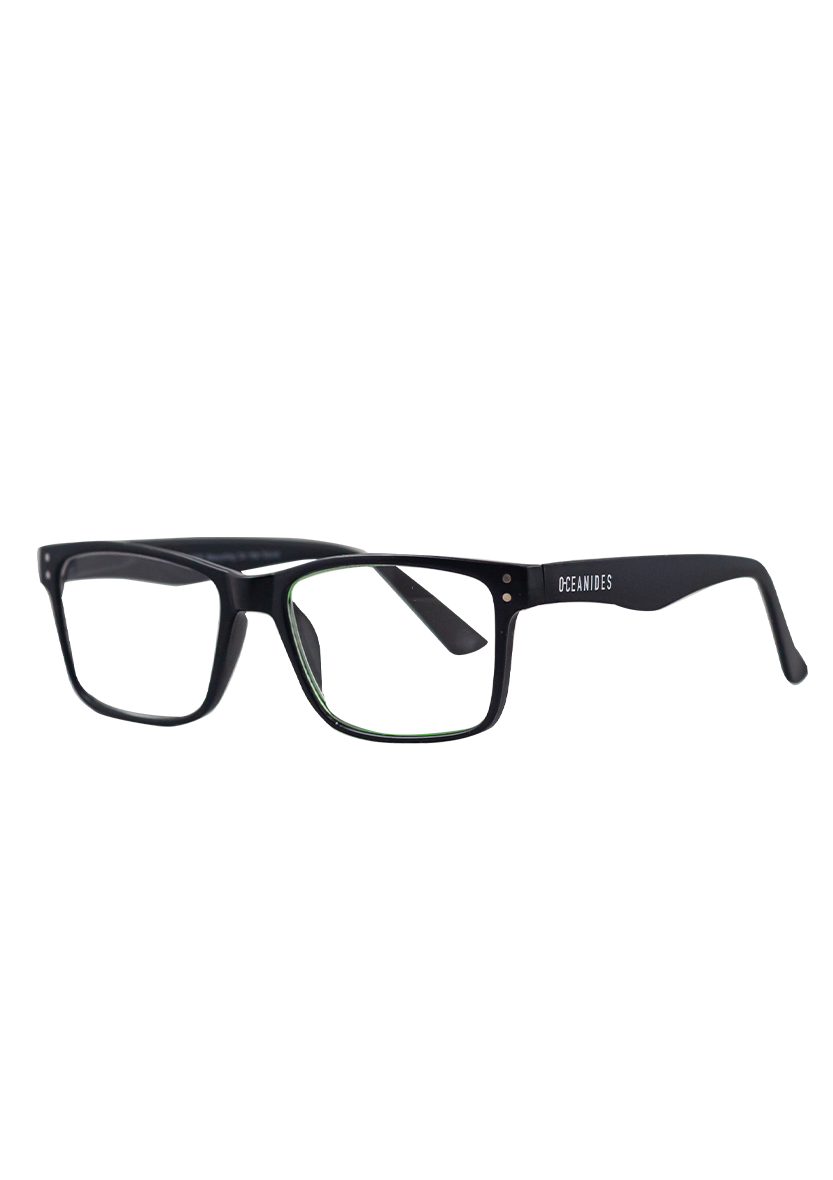 Eco-friendly Reading glasses HIPO MATTE BLACK MODEL Oceanides Eyewear 