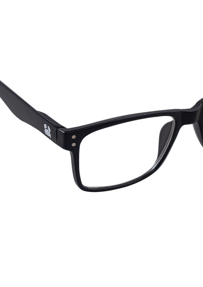 Eco-friendly Reading glasses HIPO MATTE BLACK MODEL Oceanides Eyewear 