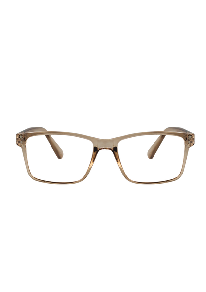 Eco-friendly reading glasses HIPO CRYSTAL BROWN MODEL Oceanides Eyewear