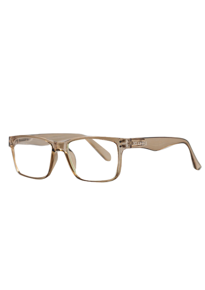 Eco-friendly reading glasses HIPO CRYSTAL BROWN MODEL Oceanides Eyewear