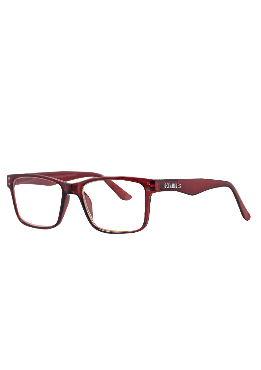 Eco-friendly Reading glasses HIPO CRYSTAL RED Oceanides Eyewear