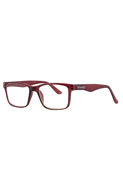Eco-friendly Reading glasses HIPO CRYSTAL RED Oceanides Eyewear