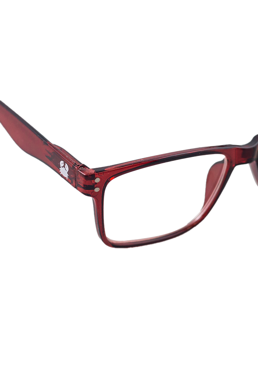 Eco-friendly Reading glasses HIPO CRYSTAL RED Oceanides Eyewear