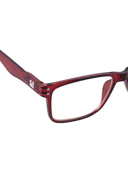 Eco-friendly Reading glasses HIPO CRYSTAL RED Oceanides Eyewear