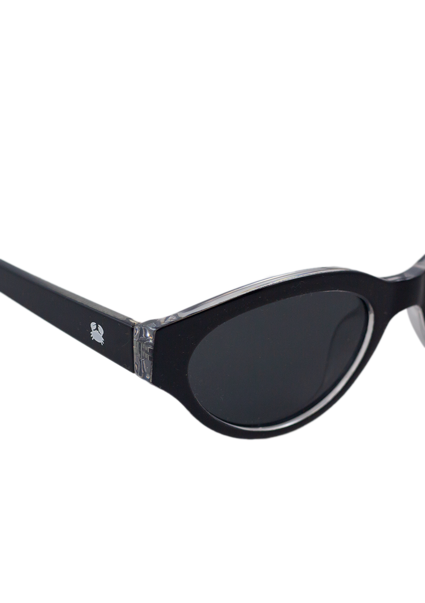 Eco-friendly Sunglasses EUDOLA SHINY BLACK MODEL Oceanides Eyewear