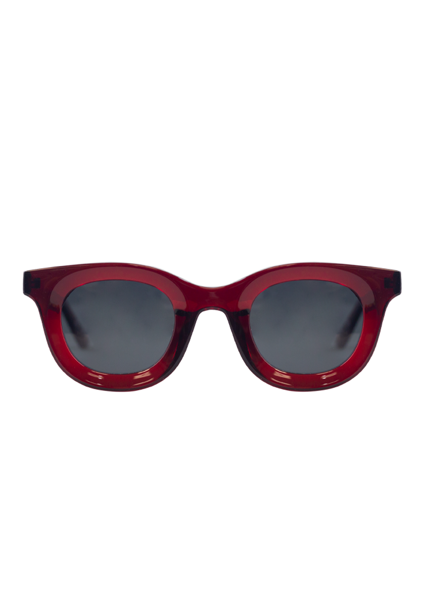 Eco-friendly Sunglasses LIBIA CRYSTAL DARK RED MODEL Oceanides Eyewear