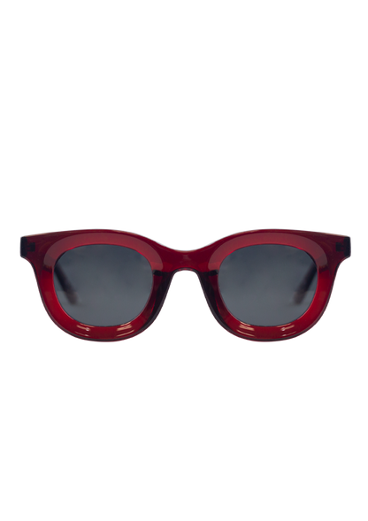 Eco-friendly Sunglasses LIBIA CRYSTAL DARK RED MODEL Oceanides Eyewear
