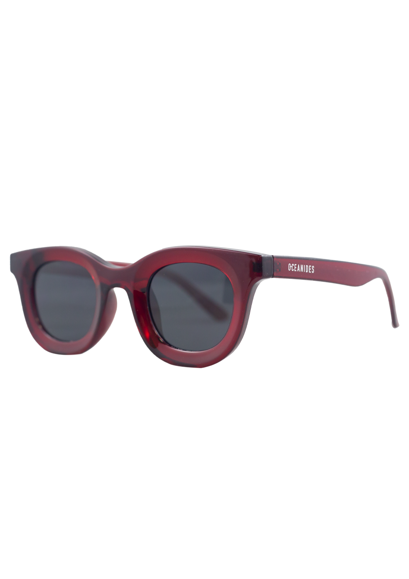 Eco-friendly Sunglasses LIBIA CRYSTAL DARK RED MODEL Oceanides Eyewear