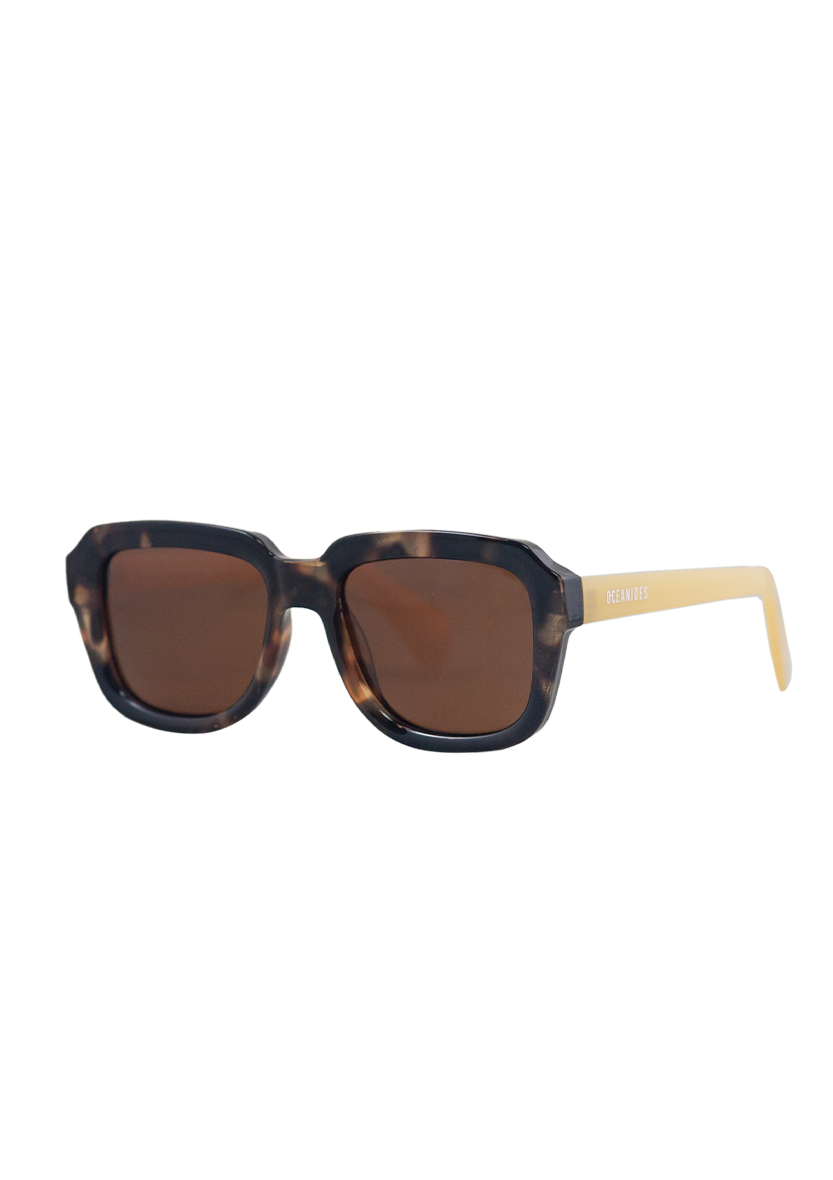 Eco-friendly Sunglasses PETREA BEIGE TORTOISE Model Oceanides Eyewear