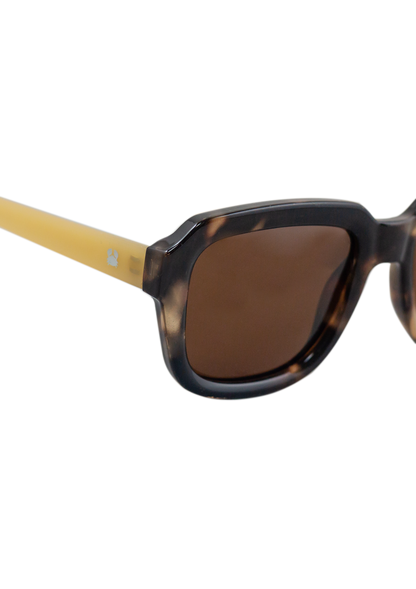 Eco-friendly Sunglasses PETREA BEIGE TORTOISE Model Oceanides Eyewear